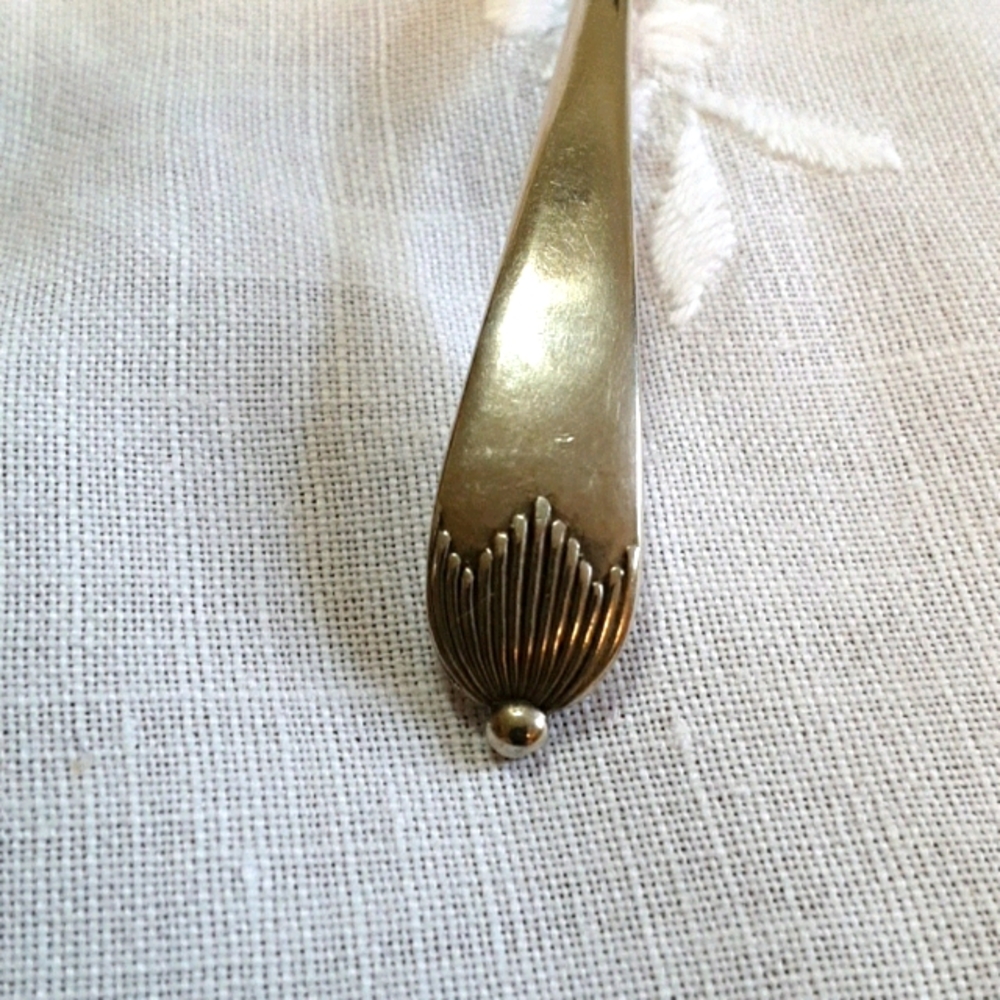 Vintage William Davenport Silver Plate Sugar Spoon - Picture 3 of 5